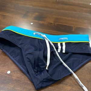 New Addicted Navy Blue Swim Brief XL